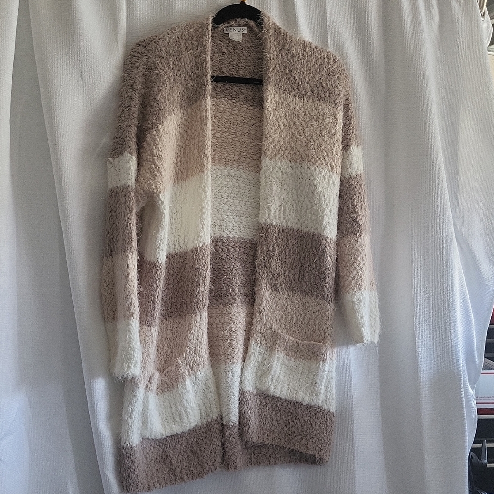 Venus Fuzzy Cable Knit Super Soft Cardigan